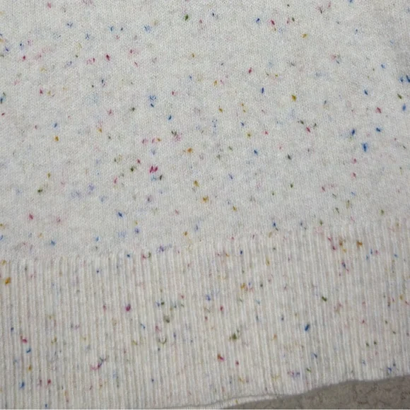 LOFT Confetti Knit Mock Neck Stretch Sweater - Picture 7 of 8